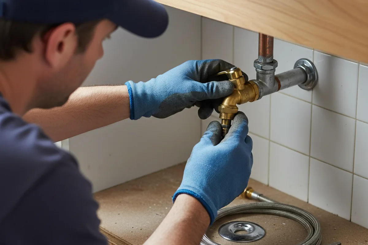 Shutoff valve and fitting work during Faucet and Fixture Repair in Liberty Hill